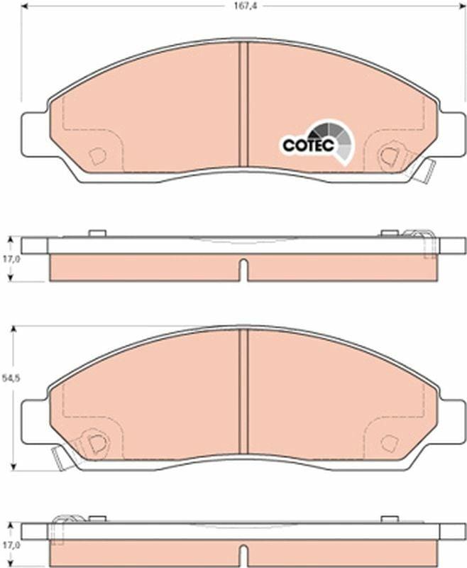 TRW GDB3466 Front Brake Pads