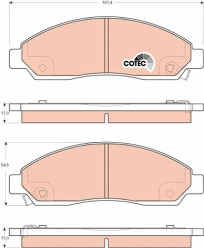 TRW GDB3466 Front Brake Pads
