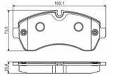 BOSCH 0986495107 Front Brake Pads - Compatible with Crafter 30-50 Panel Van