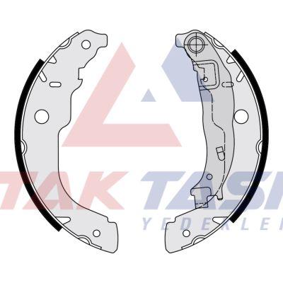 AP AP09220 Brake Puc Brake Pad Rear Peugeot 207 1.4-1.6 HDi with Lever 228X40 mm 2006-2012 / C3 II 1.4-1.6 HDi 2 — Brake Pads