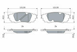 BOSCH Brake Pad Rear 19 Rav4 Camry - Low-Metallic ECE-R90 Certified — Brake Pads