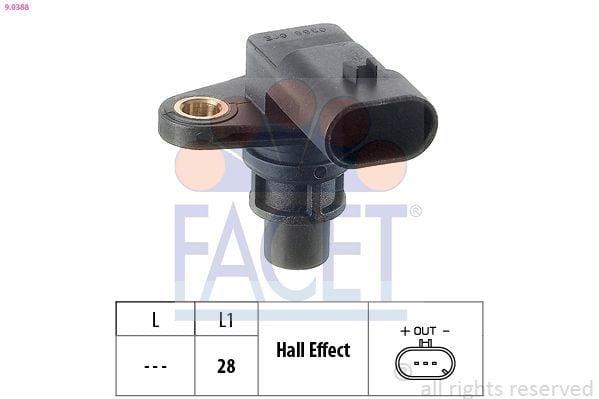 FACET Camshaft Speed Sensor - Compatible with Opel Astra H, Vectra C and 2 more models — Vehicle Sensors & Switches