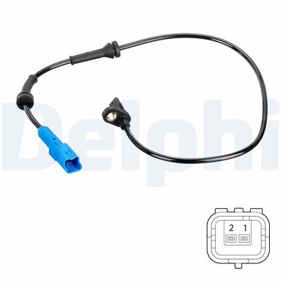 Delphi SS20787 ABS Speed Sensor Citroen C3 II Ds3 09-2009 > — Vehicle Sensors & Switches