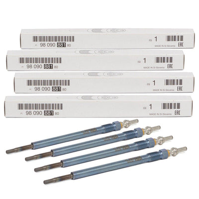 PSA 9809088180 Glow Plug Set Corsa F 1.5 Diesel Set of 4 — Coils & Plugs