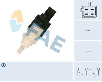 FAE 24413 Brake Light Switch Dbl-Dct-Bxr-Jmpr 1.3-2.3 Mjt/HDi 4 with Connector 06-