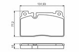 BOSCH Brake Pads - Low-Metallic Material for Audi Q5 2.0TDI 3.0TDI