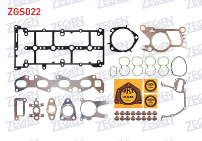 Zegen ZGS022 Motor Set Gasket Rear Crankshaft with Seal (Skc None) Fiat Linea-Doblo-Egea 1.6 Mtj (Skt wi — Pistons & Rotating