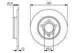 BOSCH Brake Disc 0986479R91 - California T4 Camper Parts — Brake Rotors & Drums