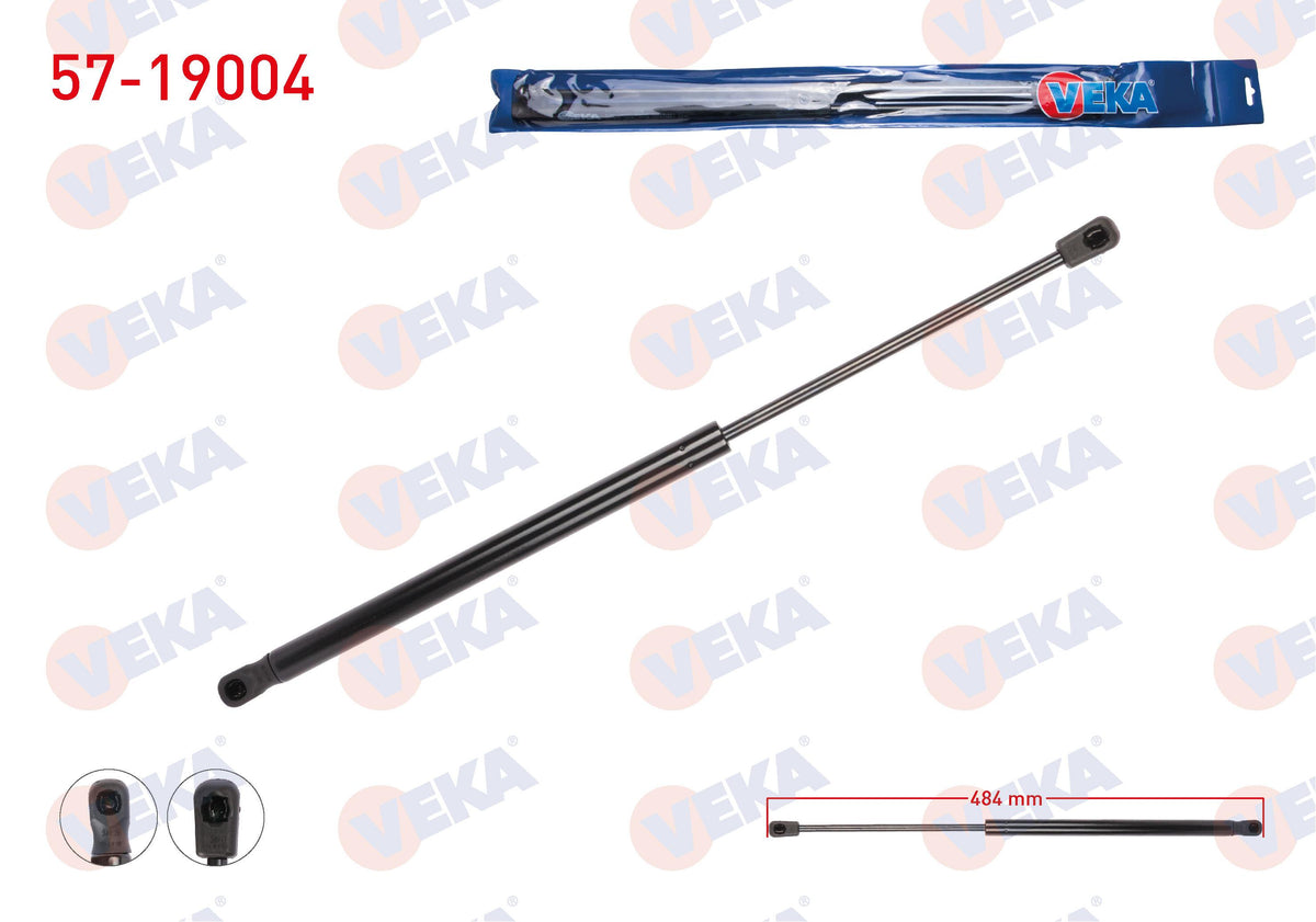 Veka 57-19004 Trunk Gas Strut 484mm / 530N Ford Focus II (Da) 5 Door 2004-2011 — Support Rods & Struts
