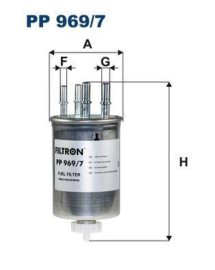 Filtron PP969-7 Diesel Filter Land Rover Range Rover IV 3.0 Tdv6 4X4 12= > — Fuel Delivery