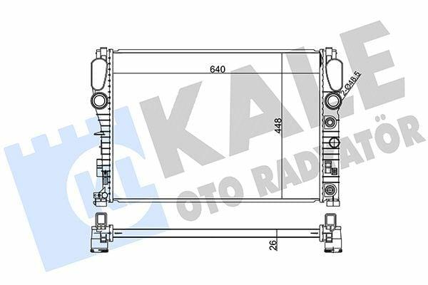Kale Radiator 360800 - Cooling System for Mercedes W211 W219 — Radiators & Fans