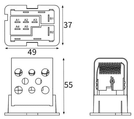 Mahle ABR 188 000S Heater Resistor Opel Astra G-H Zafira A-B