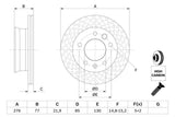 BOSCH Brake Disc Set 0986478849 - 2 Pieces — Brake Rotors & Drums