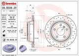 BREMBO Disc Brake - Rear Drilled for BMW E87 E90 320 325 328 — Brake Rotors & Drums