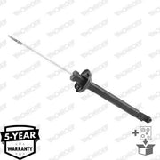 Front view of MONROE 23879 Rear Shock Absorber, Side view of MONROE 23879 Rear Shock Absorber, Close-up of MONROE 23879 Shock Absorber features MONROE 23879 Rear Shock Absorber (Right/Left) for Ford Ka 1.3 (1996-2008) MONROE 23879 Rear Shock Absorber for Ford Ka monroe, rear-shock-absorber, ford-ka, vehicle-parts, automotive, shock-absorber, car-repair, mechanics, suspension-parts, ai-generated