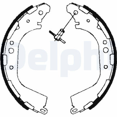 Delphi LS1709 Brake Pabucu