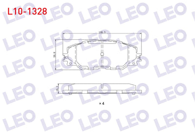 LEO L10-1328 Brake Pad Front Toyota Rav4 III (Aca3_, Ace_ and 3 more models — Brake Pads