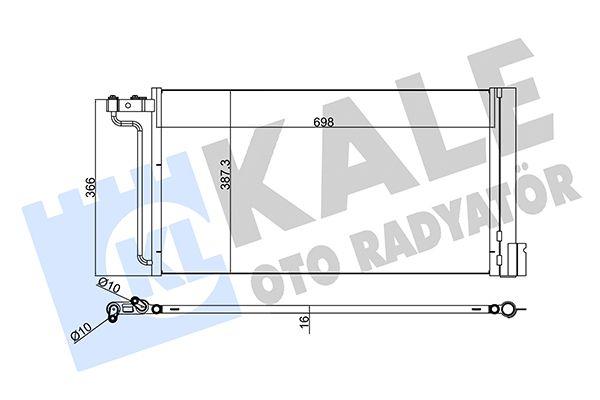 Kale 345220 A/C Condenser (Kondenser) 11-Focus-Cmax 1.6Ti — Condensers & Evaporators