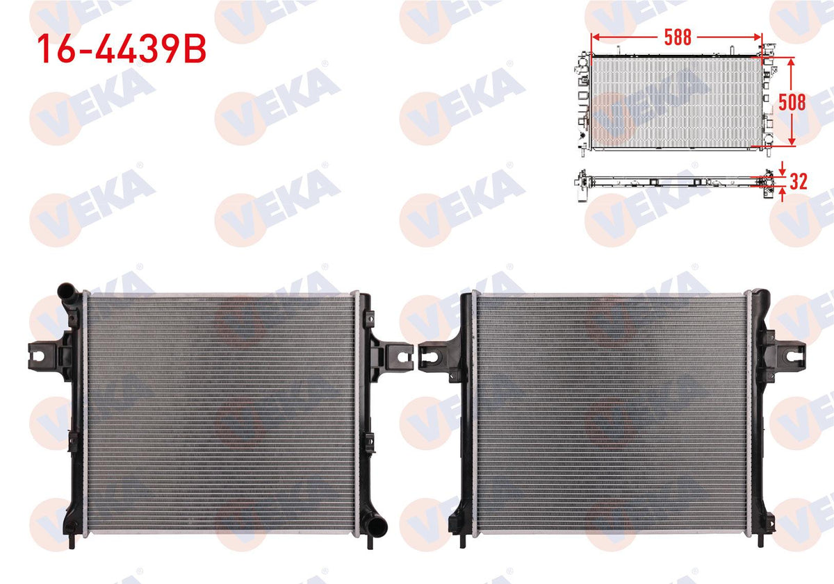 Veka 16-1211B Su Radiator Brazing Jeep Grand Cherokee (Wh) 3.0 Crd A-T 2005-2010