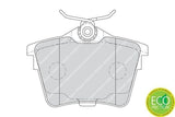 FERODO FDB1727 Brake Pads - Rear Brake Pads