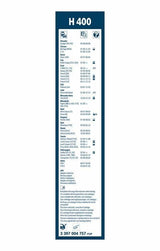 BOSCH 3397004757 Wiper Blade - 40 cm for Partner-H100 Twin — Wipers