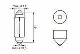 BOSCH 12V 10W Eco Bulbs - SV8.5-8 Lamps — Bulbs & Interior Light