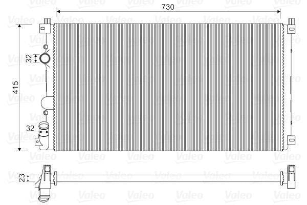 VALEO 732917 Radiator for 2004-2007 Master MVN 2.2-2.5 dCi-Ac by VALEO — Radiators & Fans