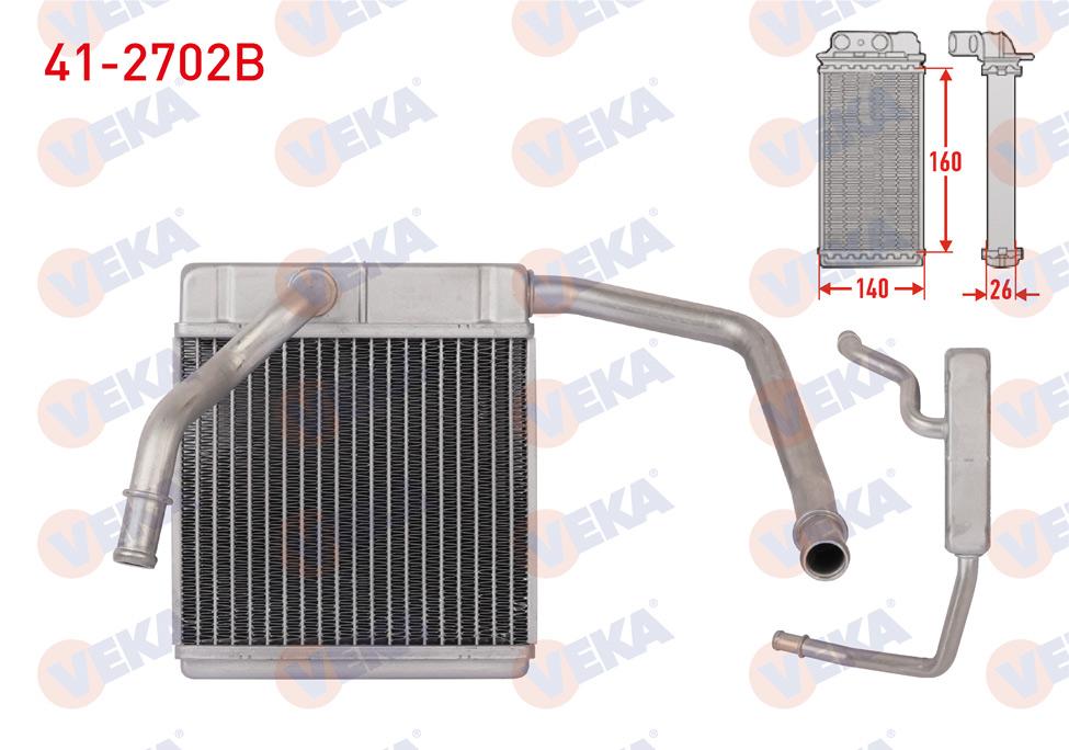 Veka 41-2702B Heater Core Brazing Mazda B2500 2.5 D 2002-2006