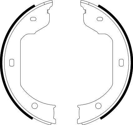 Hella Pagid 8DA355050-471 Parking Brake Shoe BMW E46 E53 E60 E65 E70 E71 E83 VW Transporter T5 03-09