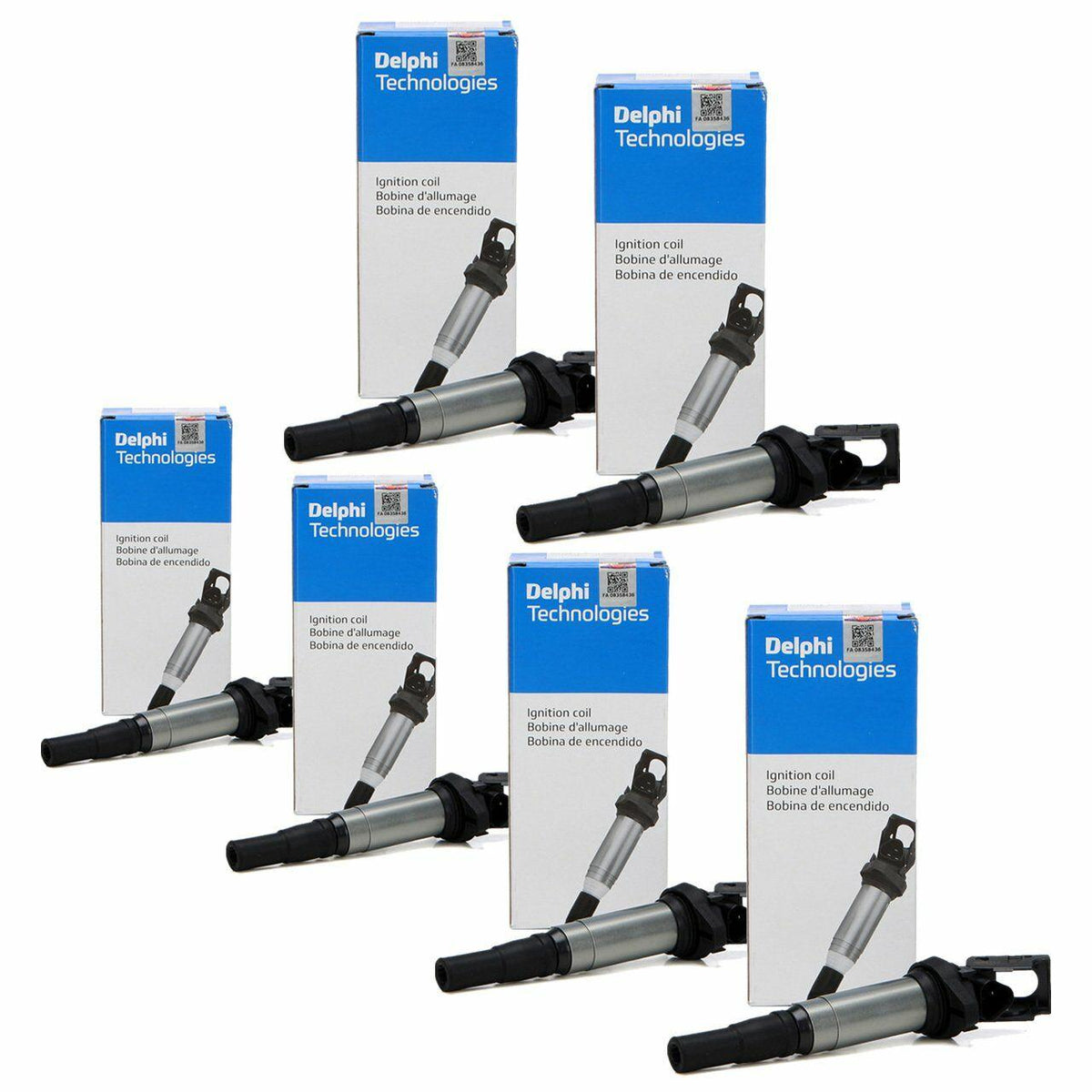 Delphi Ignition Coil Set - Compatible with BMW 5 Series E60 520i — Coils & Plugs