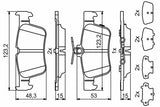 BOSCH 0986494839 Brake Pads - Rear Pads for Focus, Mondeo and 2 more models