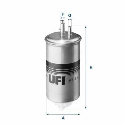 UFI Fuel Filter - Compatible with Duster Logan McV Sandero 1.5 K9k — Fuel Delivery