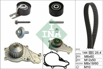 INA 530023930 Timing Set + Water Pump 206-207-307-Bpp-Nmo-Fie-Ma.2 1.4Hdi 68Hp — Water Pump & Thermostat