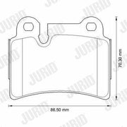 jurid 573297jc brake pads for vw touareg, ceramic brake pads rear for vw touareg, jurid brake pad technical specifications JURID 573297JC - Brake Pads for VW Touareg V6 Rear - Brembo System | 17.1 mm Thickness JURID 573297JC Brake Pads for VW Touareg jurid, brake-pads, vw-touareg, brembo, ceramic-brakes, car-parts, mechanics, automotive, safety, ai-generated