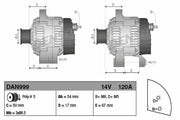 denso alternator 12v 120a for fiat and alfa, high performance denso dan999 alternator DENSO DAN999 Alternator 12V 120A - High Performance for Fiat 500, Grande Punto, Doblo III, Alfa Mito | OE Quality DENSO DAN999 Alternator 12V 120A for Fiat & Alfa denso, alternator, 12v, 120a, fiat-500, doblo-iii, alfa-mito, car-parts, mechanics, ai-generated
