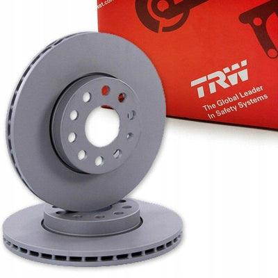 TRW DF1609 Front Brake Disc Opel Astra F/Corsa B 92-02 Air Grooved Set — Brake Rotors & Drums