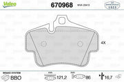 valeo 670968 brake pad set, brake pads for porsche 98-911 cayman boxster VALEO 670968 | Brake Pad Set Front & Rear for Porsche 98-911 Cayman & Boxster VALEO 670968 Brake Pad Set for Porsche Cayman & Boxster valeo, brake-pads, porsche-parts, car-owners, mechanics, brake-parts, automotive, replacement-parts, high-performance, ai-generated