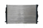 behr coolant radiator for vw golf passat tiguan, close-up of behr CR2055001S radiator BEHR CR2055001S Coolant Radiator - Durable Plastic Design for VW Golf, Passat, Tiguan, Audi, Seat | Size: 25.6 x 17.8 x 0.9 in BEHR Coolant Radiator for VW Golf, Passat, Tiguan behr, coolant-radiator, vw-golf, vwpassat, vw-tiguan, audi-a3, seat-leon, skoda-octavia, car-parts, ai-generated