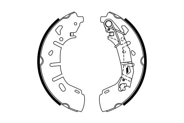 Bosch 0986487773 Rear Brake Drum Brake Pad Fiat Doblo III/Cargo 1.3-1.6 Multijet 09- — Brake Pads