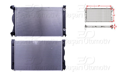 Wisco 1114082-00 Water Radiator Brazing At 677X439x32 mm Audi A6 2.0 TDI. 2.0 TFSI 04-11 — Radiators & Fans