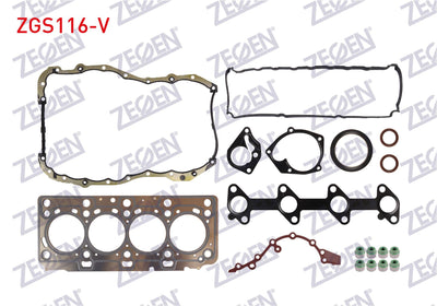 Zegen ZGS116-V Motor Set Gasket with Seal Clio / Megane / Fluence 1.5 dCi (Viton with Seal) — Gaskets & Seals