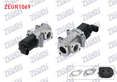 Zegen ZEGR1069 EGR Valve 2 Pin Alfa Romeo 159 (939_) 1.9 Jtdm 8V (939 A1.000) 2005-2011 / Opel Vectra C 1. — Emission Control