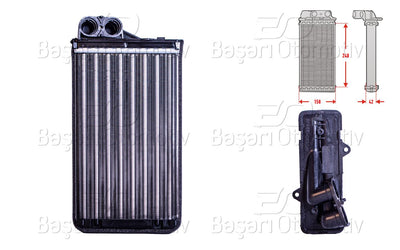 AUTOLUX 3143004-22 Heater Core Mechanical Mt-At 248X158x42 mm Peugeot406 1.6 1.8 1.9 D 95 > — Heater & Blower