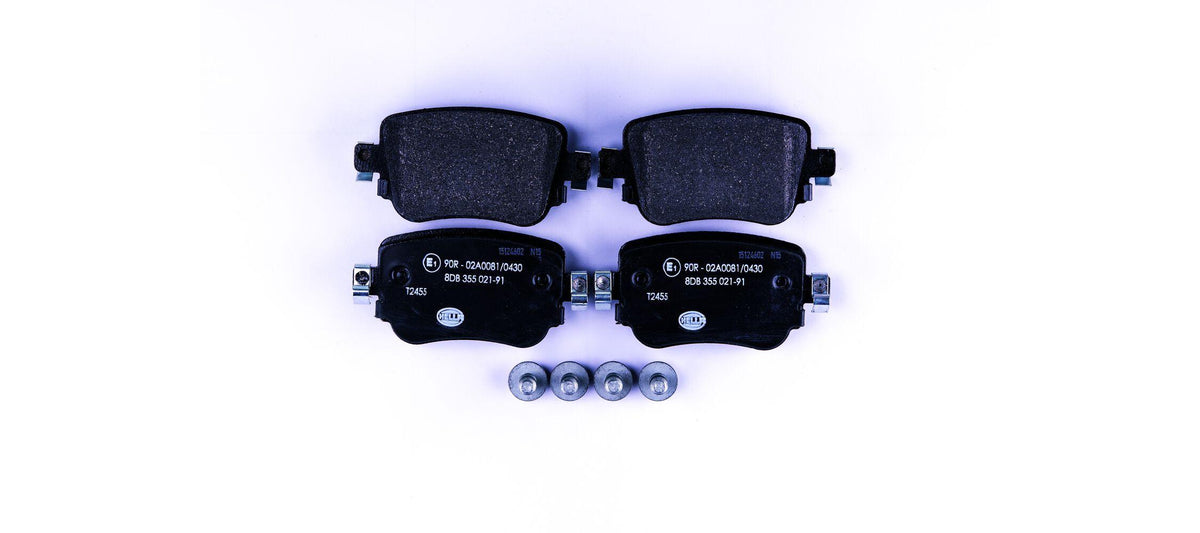 Hella Pagid 8DB355021-911 Rear Brake Pad VW Caddy/Golf/Passat/Polo Seat Leon Skoda Octavia — Brake Pads