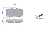 BOSCH 0986424750 Rear Brake Pad Set — Brake Pads