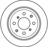 TRW DF2646 Brake Disc - Compatible with Civic 96-01 and Jazz City 02 — Brake Rotors & Drums