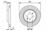BOSCH Front Brake Discs 0986479B05 - 2 Pieces for i20 Models — Brake Rotors & Drums