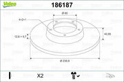 valeo disk brake 186187 front axle, high-quality brake disc for crosa and astra, vaelo brake disc specifications VALEO Disk Brake 186187 - High-Quality Performance Part for Corsa and Astra Owners | 1 Piece VALEO Disk Brake 186187 for Corsa & Astra brake-disc, valeobrakes, disk-brake, corsa, astra, car-parts, automotive, mechanics, vehicle-maintenance, ai-generated