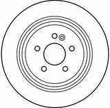 TRW Brake Disc Rear for Mercedes W163 (2001-2005) — Brake Rotors & Drums