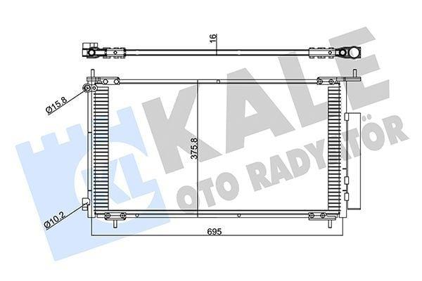 KALE Climate Radiator (Condenser) 2002-2007 Honda CR-V 2.0L-2.2L — Radiators & Fans